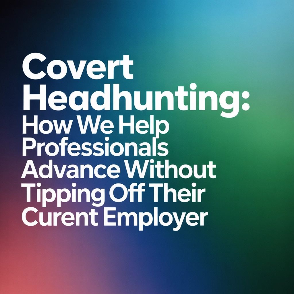Covert Headhunting: How we help professionals advance without tipping off their current employer